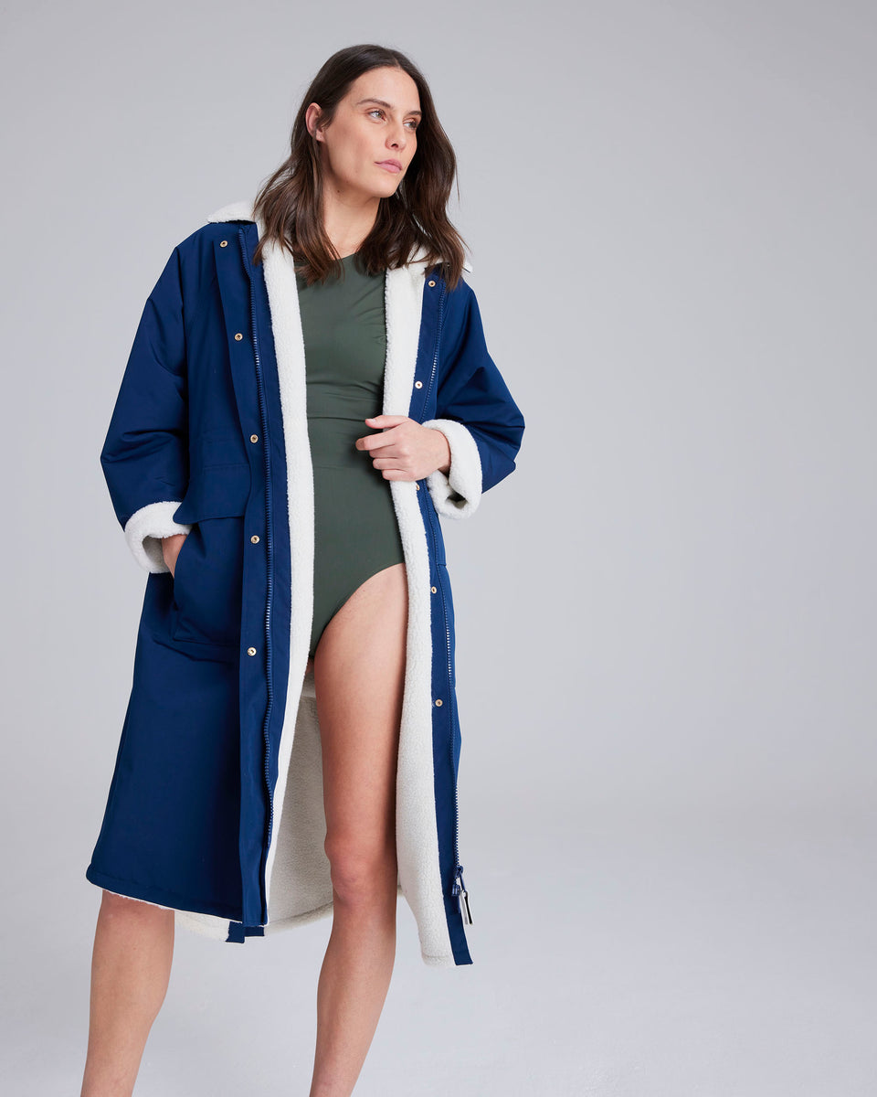 Snuggler Navy Waterproof Changing Robe