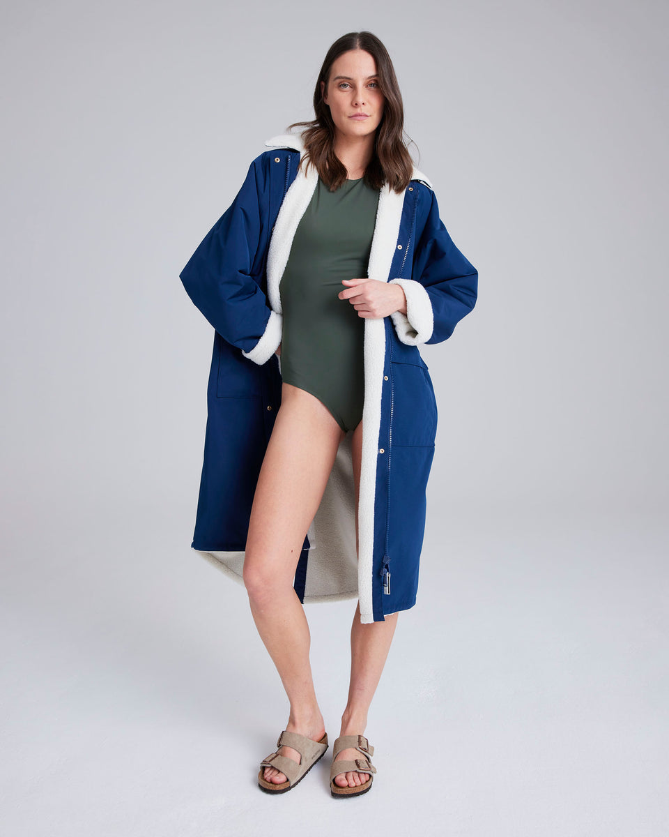 Snuggler Navy Waterproof Changing Robe