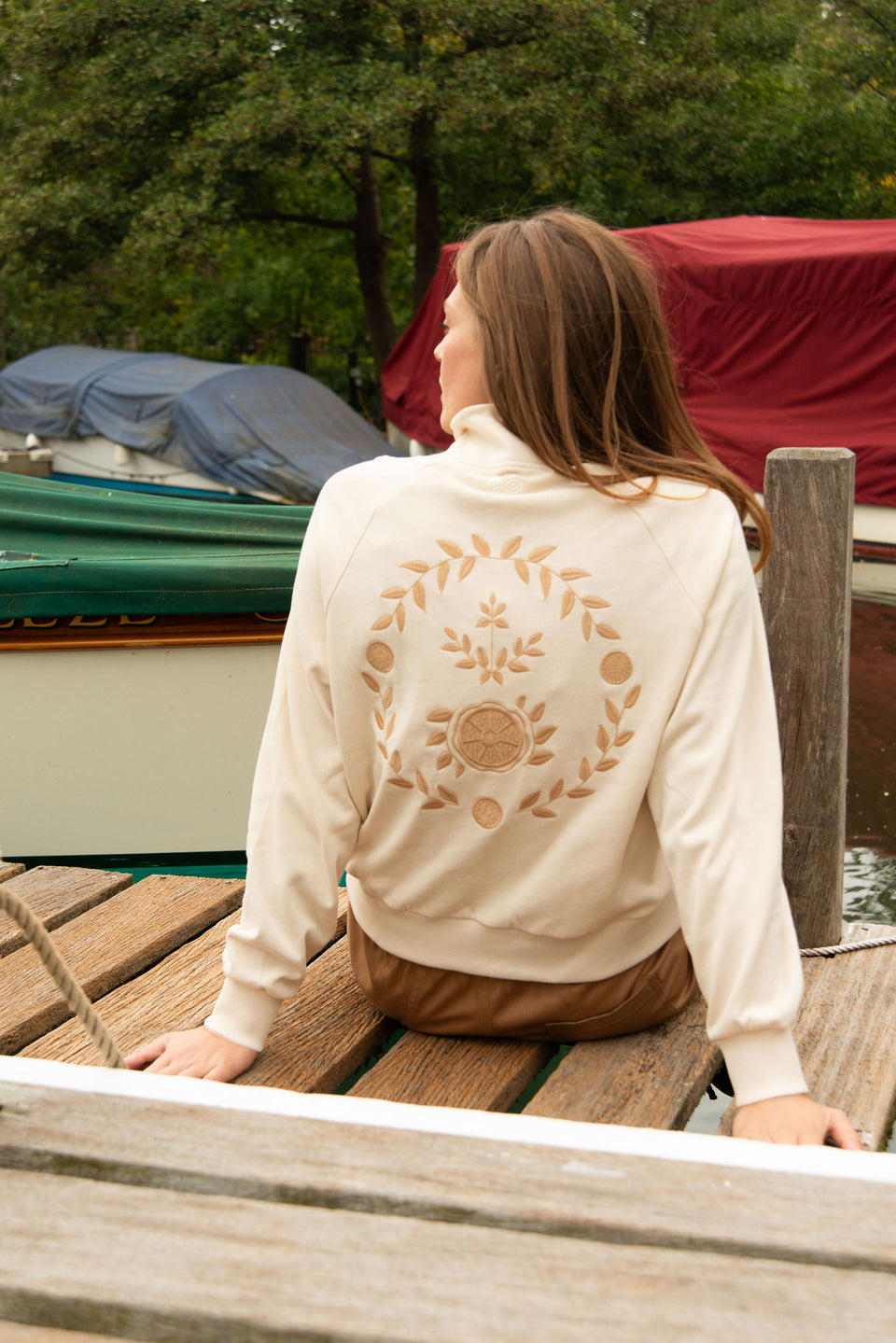 Tarot Half Zip Boxy Sweatshirt
