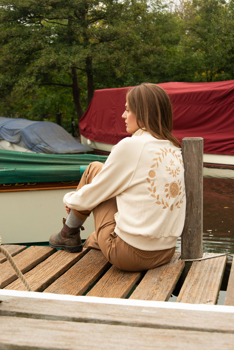 Tarot Half Zip Boxy Sweatshirt