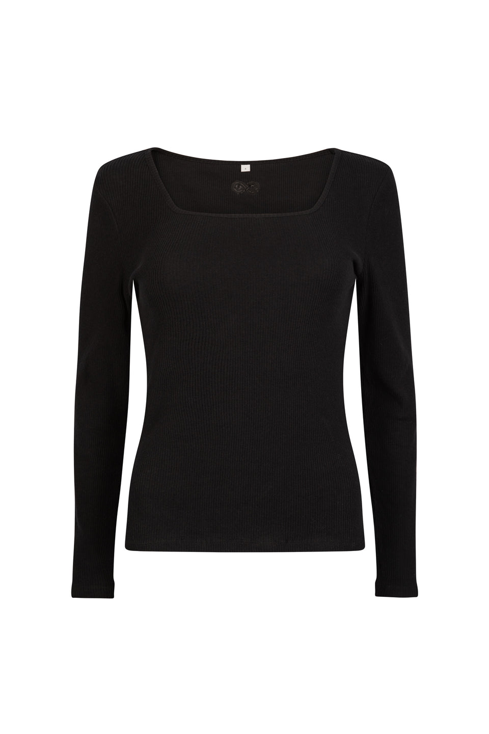 Star Square Neck Ribbed Top