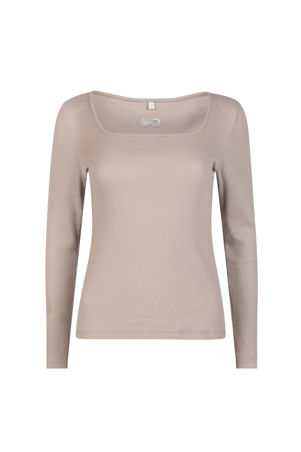 Star Square Neck Ribbed Top