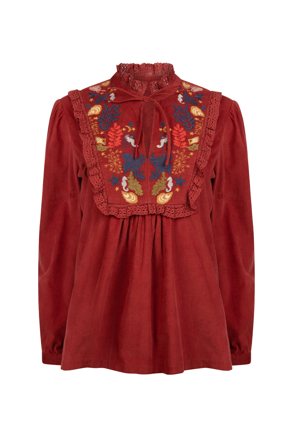Hama Cord Embroidered Blouse