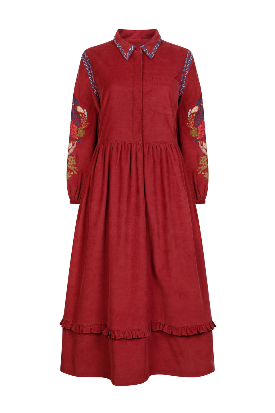 Hama Cord Embroidered Dress
