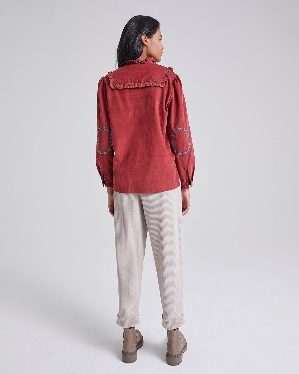 Hama Cord Embroidered Blouse