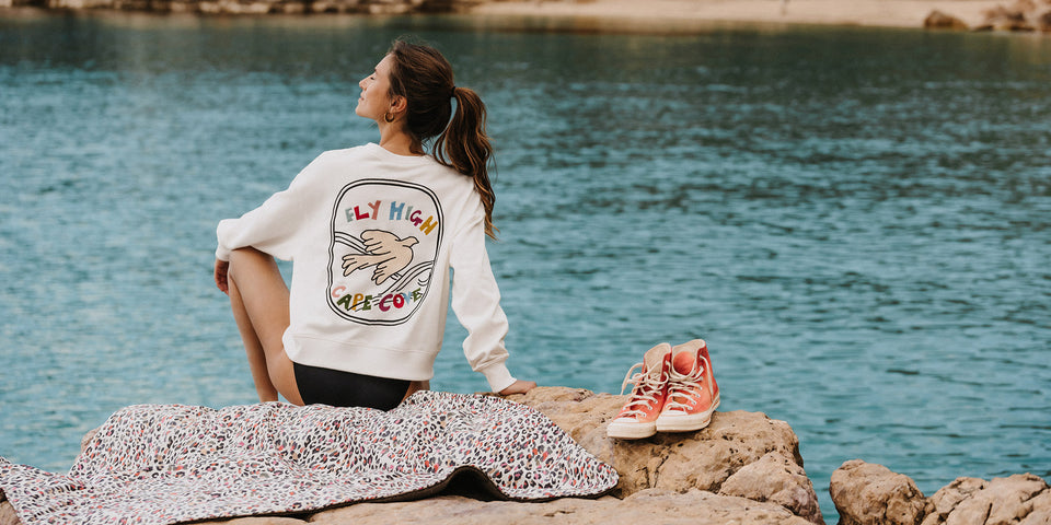 Fly High Embroidered Sweatshirt