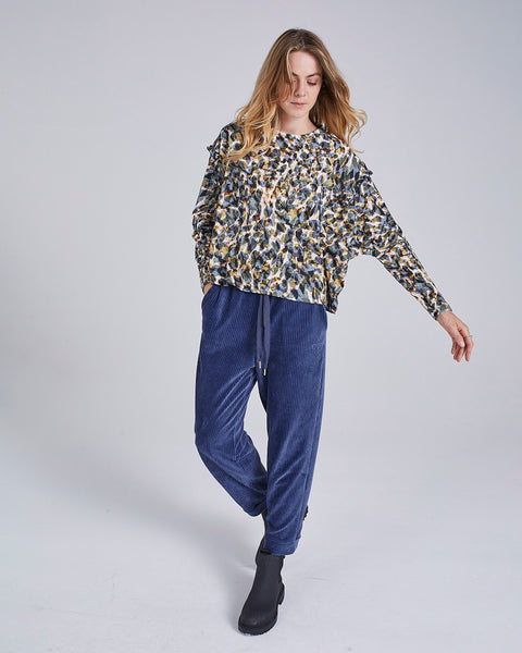 Mariner Printed Frill Top