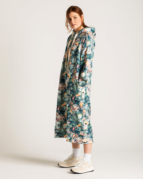 Marble Hooded Dress
